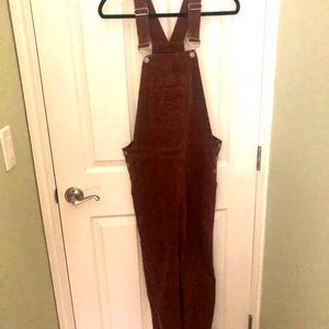 GAP brown corduroy overalls